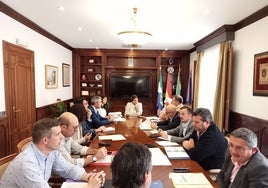 Celebración de la Junta de Gobierno en el Ayuntamiento de Mijas.