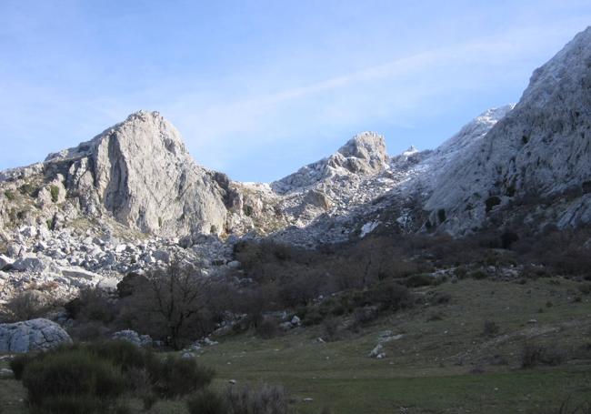 El lugar conocido como El Derrumbaero.