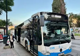 Vista de un autobús urbano de Fuengirola.