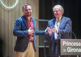 Daniel Millor, tras ser reconocido con el Premio Princesa de Girona Social 2024.