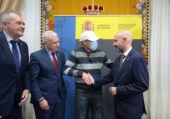 Francisco Valverde, Ramón Varea, José Manuel, y Javier Salas, de izquierda a derecha.