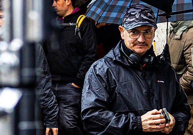 El malagueño José Alba, en el rodaje de 'Gila: ¿Es el enemigo?'.