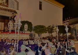 El Nazareno ha salido brevemente por las calles de Marbella este Miércoles Santo.