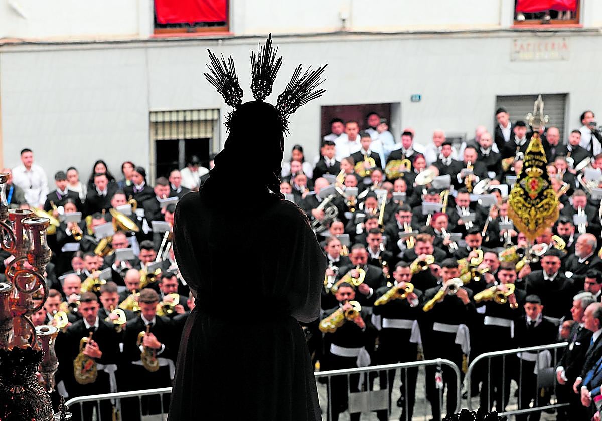 El Cautivo fue de una de las cofradías que decidió no salir por la posibilidad de lluvia.