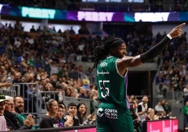 Kendrick Perry, en el duelo del sábado ante el Bàsquet Girona.