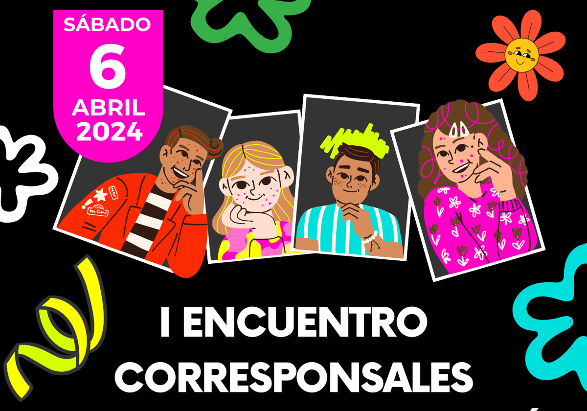 Cartel del encuentro de corresponsales juveniles que se celebrará en Vélez-Málaga.