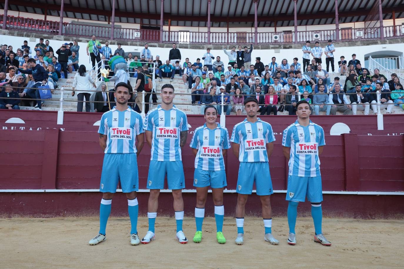 Presentación de la camiseta del Málaga para su 120 aniversario