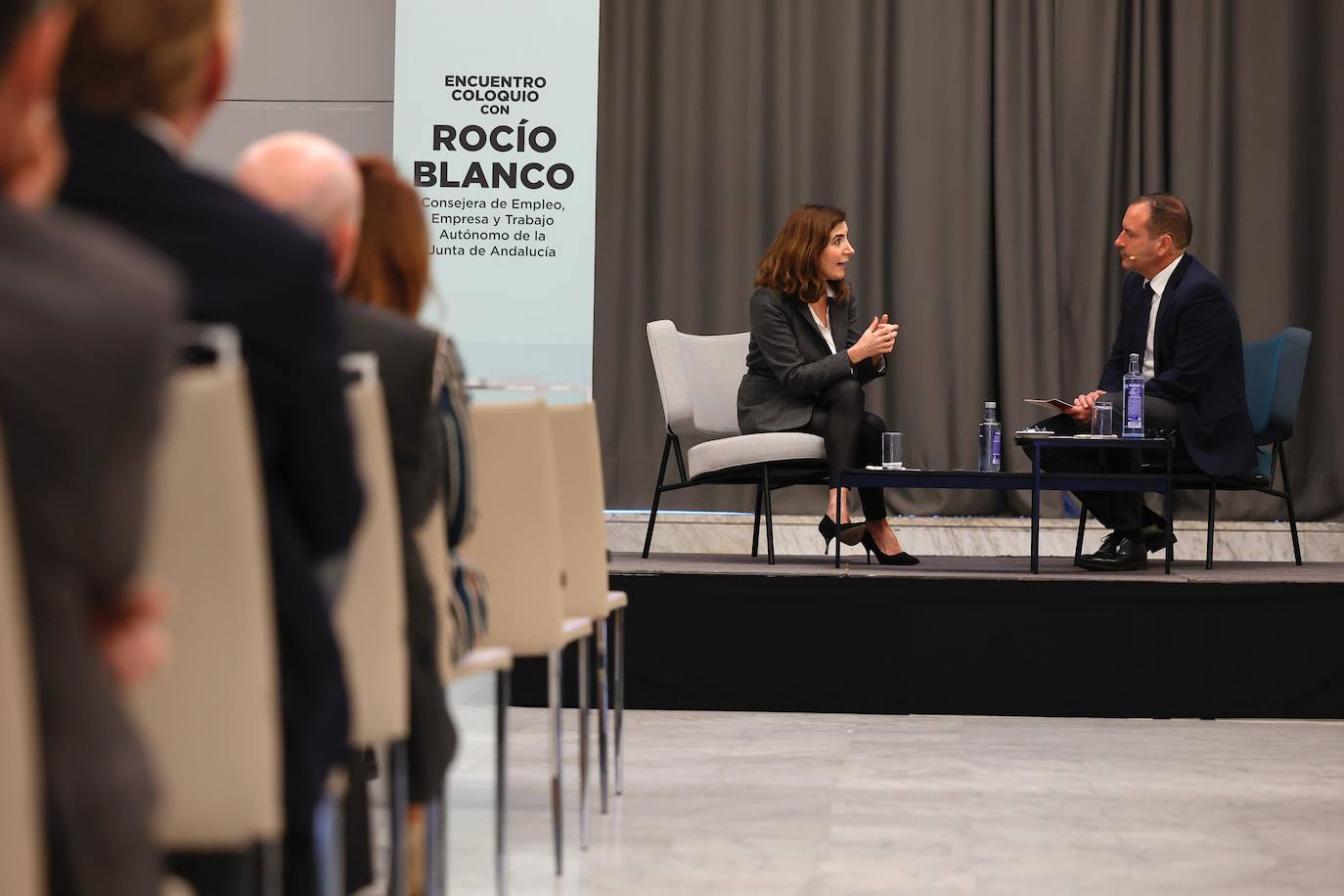 El encuentro-coloquio con la consejera Rocío Blanco, en imágenes