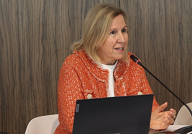 Margarita Ortiz-Tallo, durante la tercera mesa de la jornada.