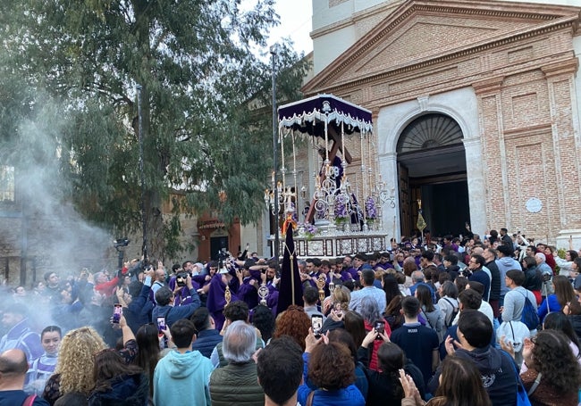 La antigua imagen del Nazareno, en su salida procesional de este año.