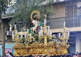 La Divina Pastora, en su salida procesional.