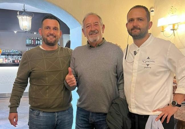 Antonio Romero, Arguiñano y Francisco Romero, en El Gamonal.