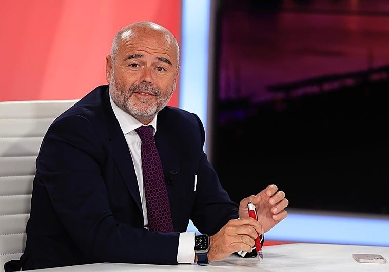 El abogado, en un momento de la entrevista.