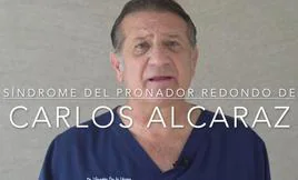 El traumatólogo deportivo Vicente de la Varga analiza el síndrome del pronador redondo de Carlos Alcaraz