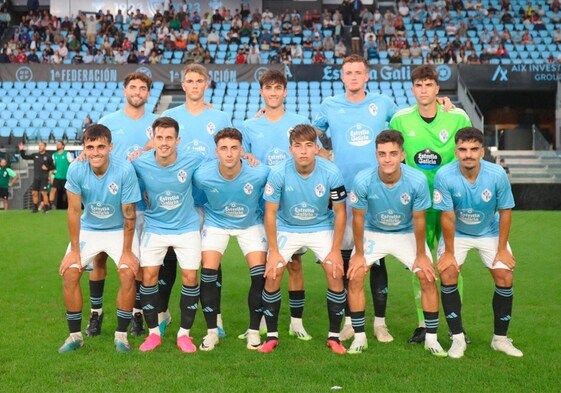 Un once de esta temporada del Celta Fortuna.