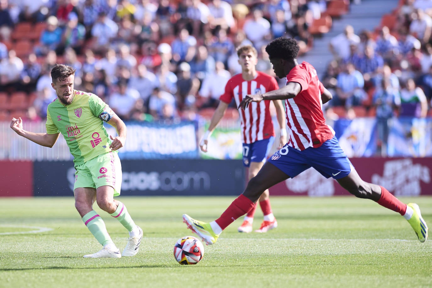 El Atlético de Madrid B- Málaga, en imágenes