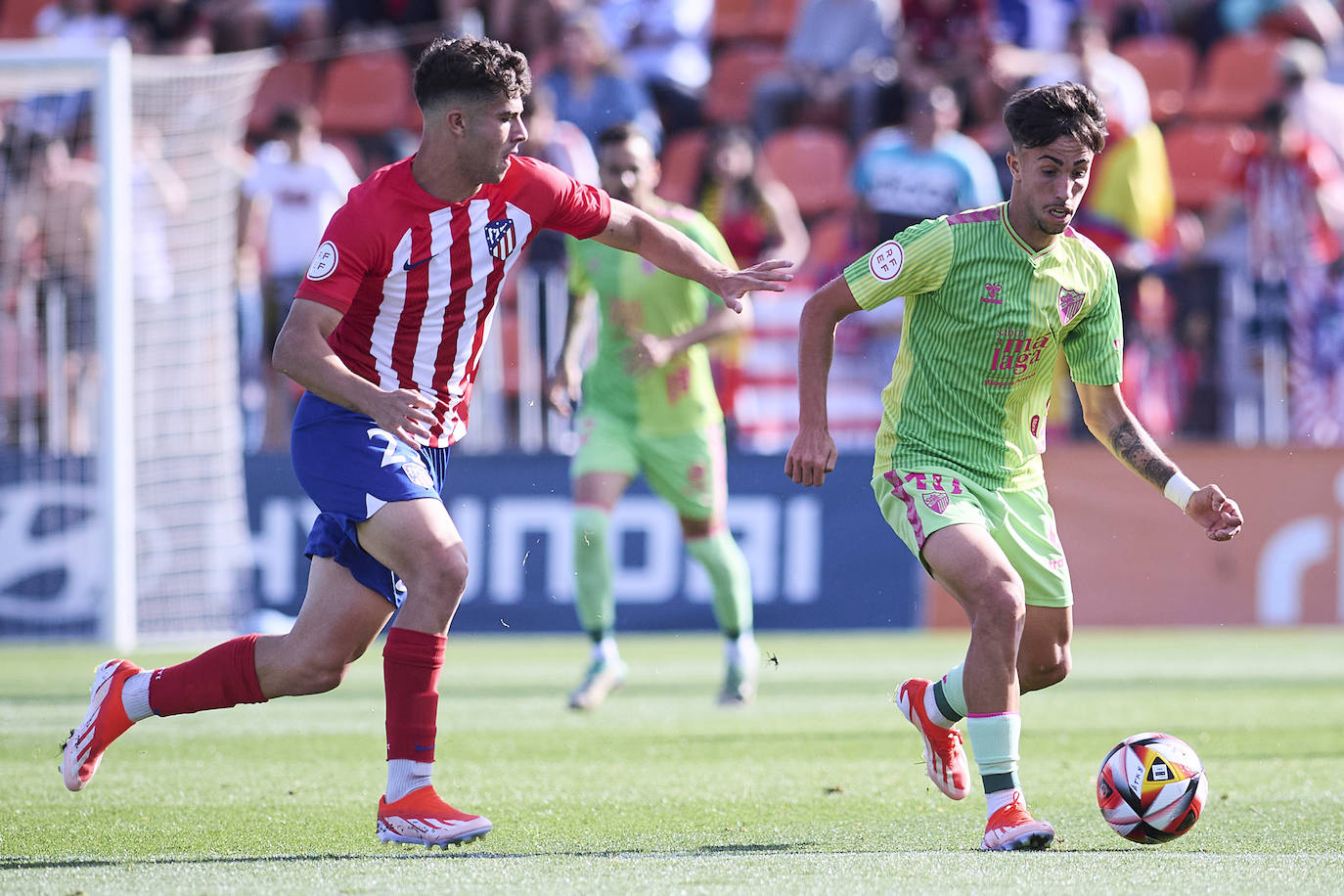 El Atlético de Madrid B- Málaga, en imágenes