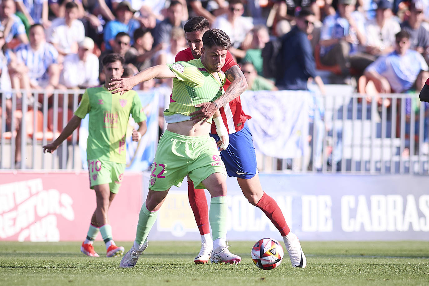 El Atlético de Madrid B- Málaga, en imágenes