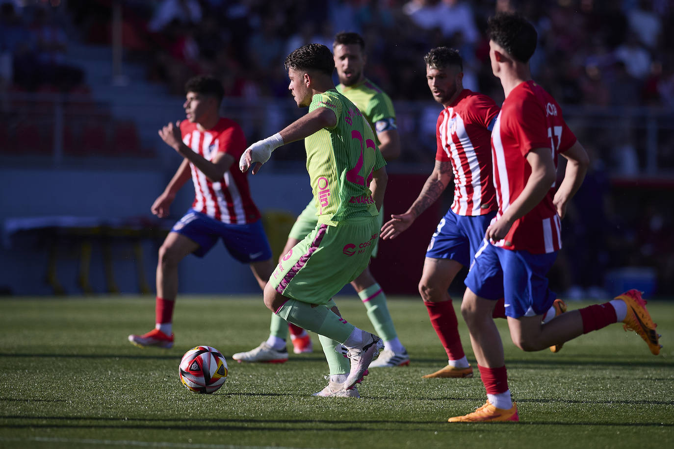 El Atlético de Madrid B- Málaga, en imágenes