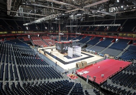 Panorámica del Stark Arena de Belgrado, donde se jugará la Final Four.