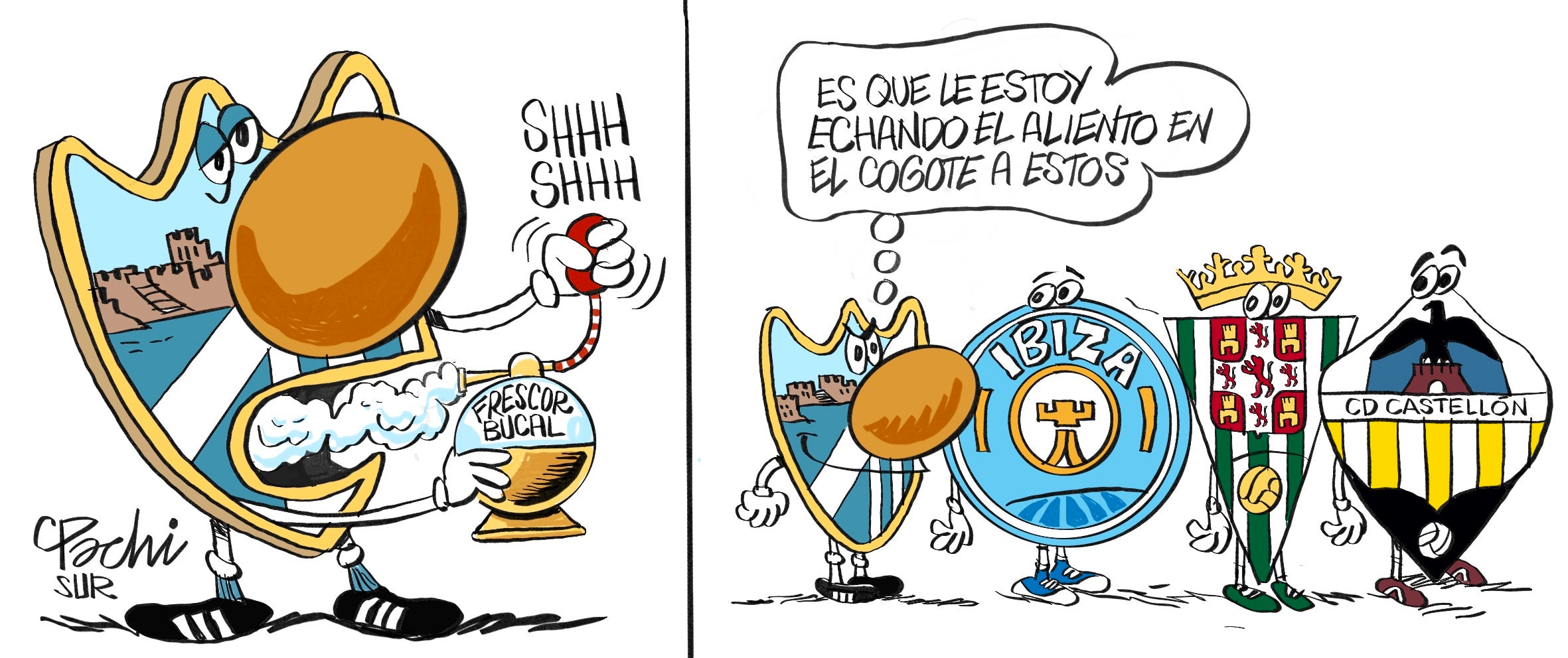 Las viñetas de Pachi sobre la actualidad del Málaga, Unicaja y el deporte