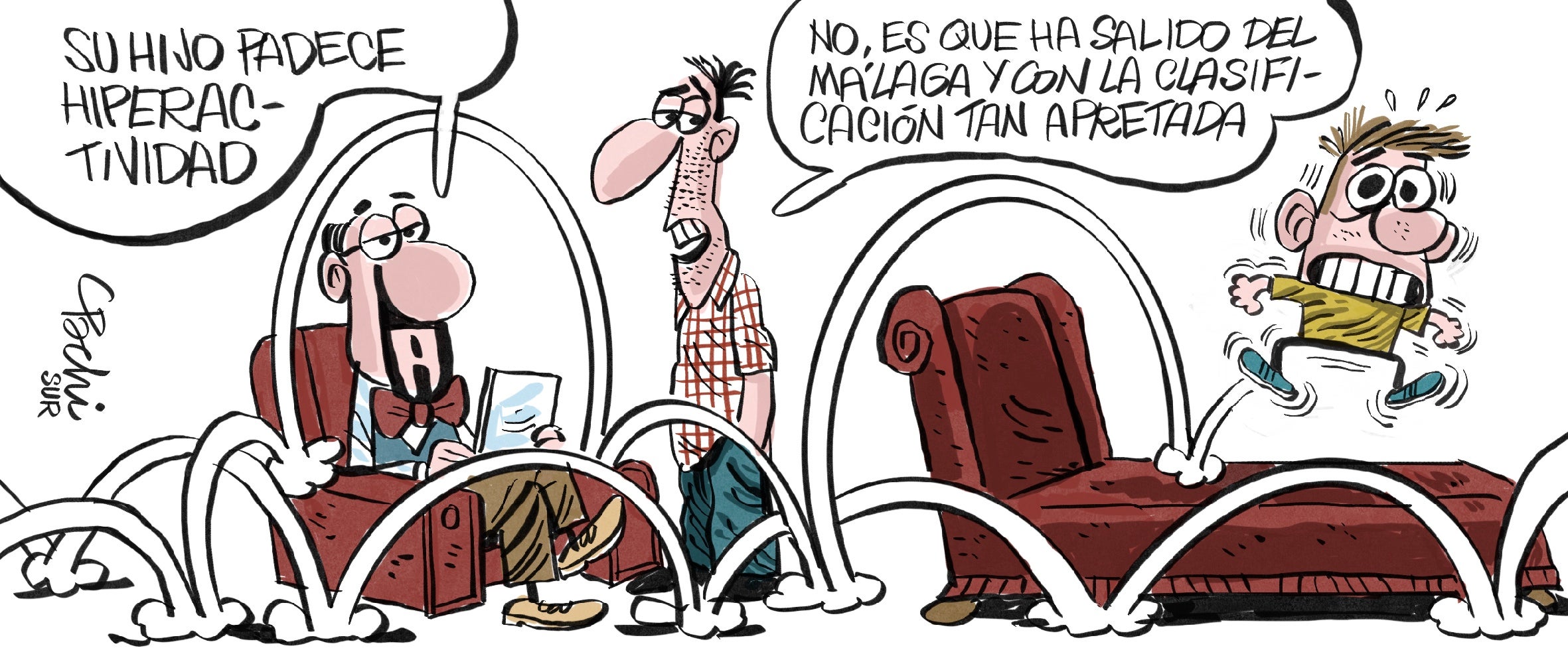 Las viñetas de Pachi sobre la actualidad del Málaga, Unicaja y el deporte