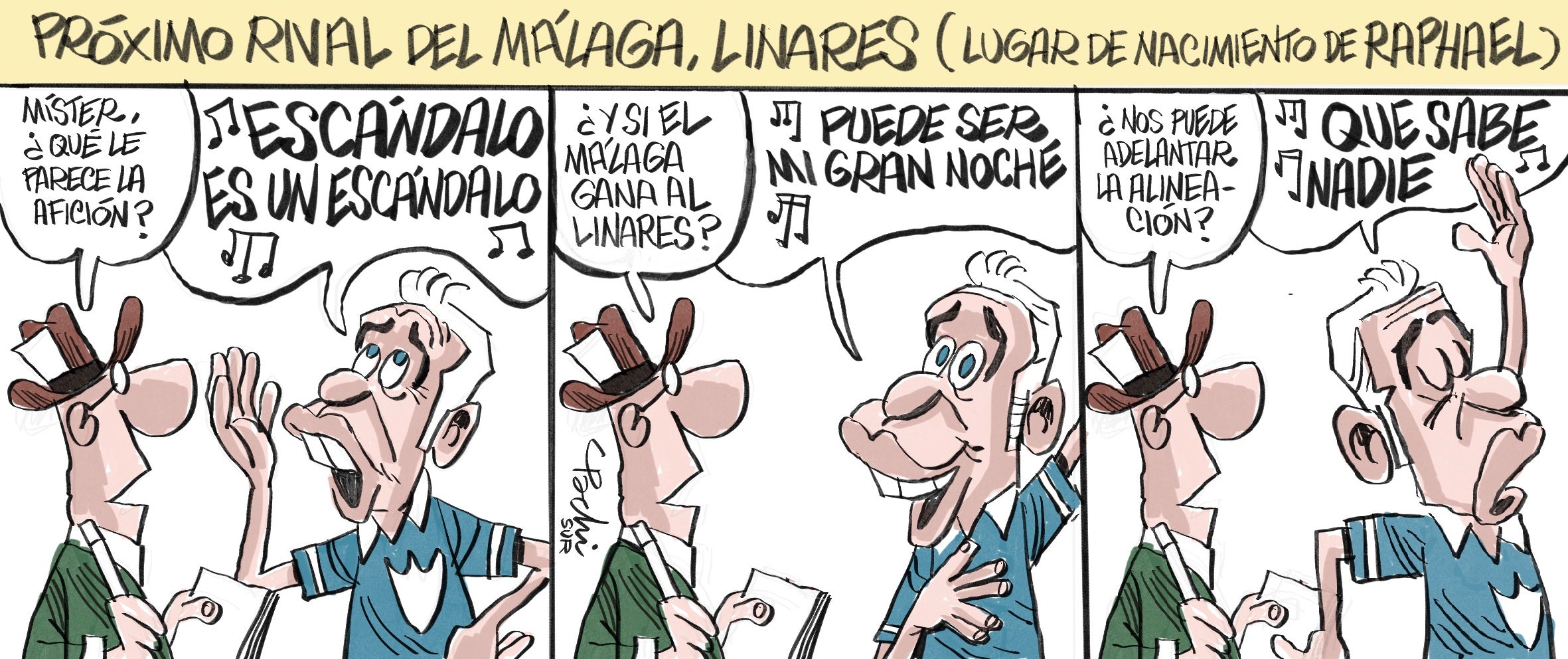 Las viñetas de Pachi sobre la actualidad del Málaga, Unicaja y el deporte