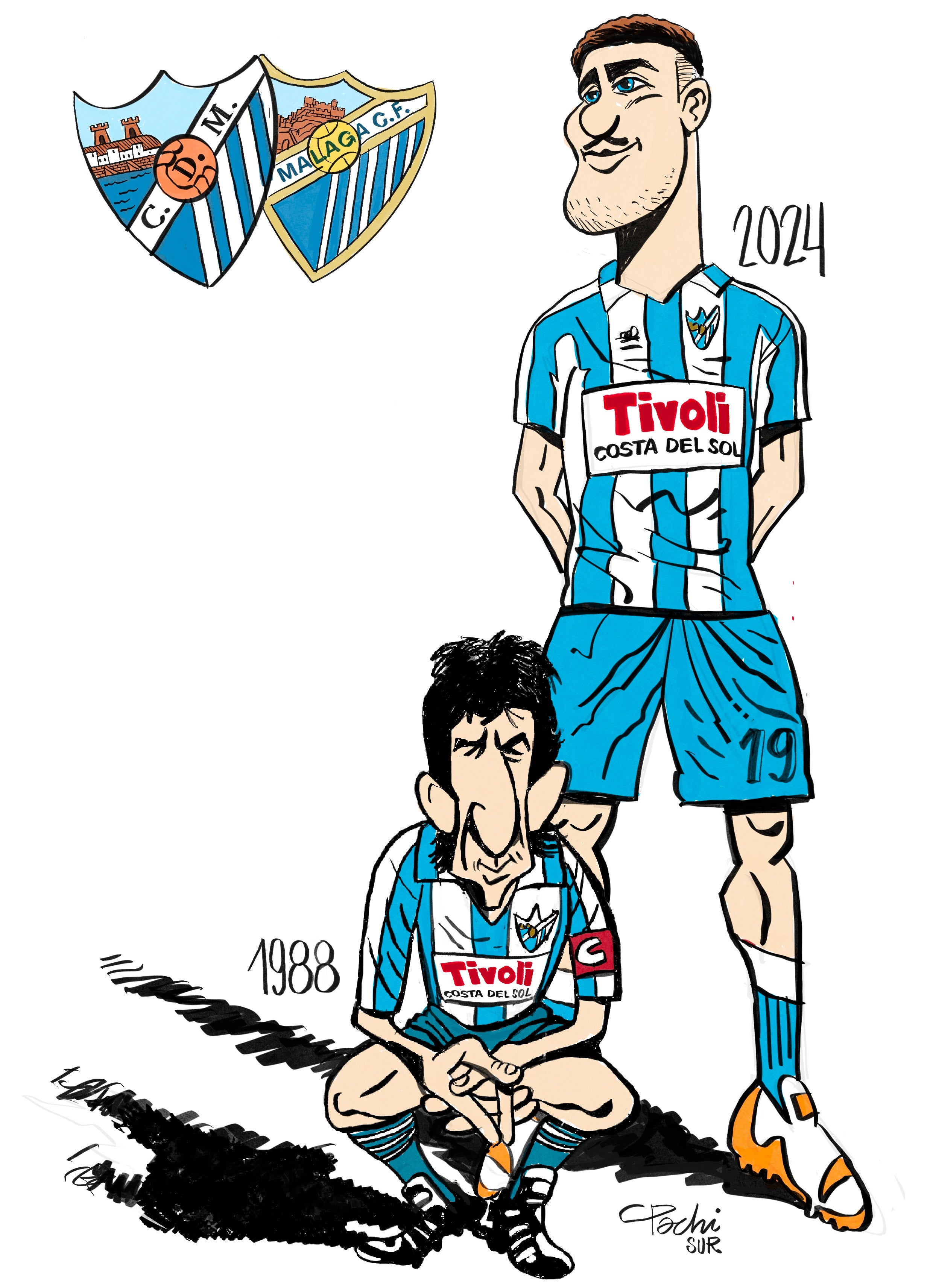 Las viñetas de Pachi sobre la actualidad del Málaga, Unicaja y el deporte