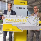 Vueling celebra la llegada del pasajero 25 millones en sus 19 años de actividad.