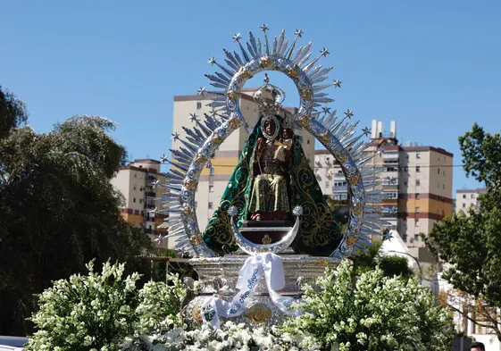 La Virgen de la Cabeza, titular de la cofradía filial de la patrona de Andújar y Sierra Morena.