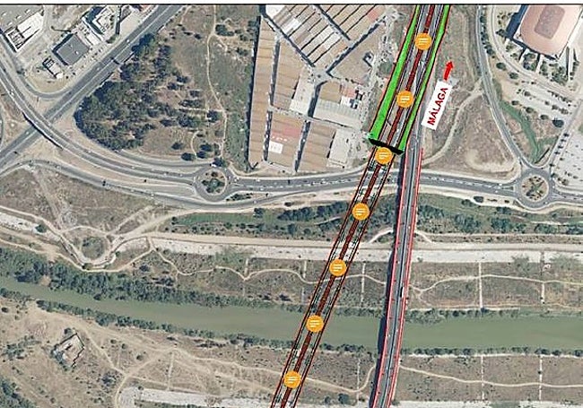 _Vista del trazado del puente que sustituirá al actual.