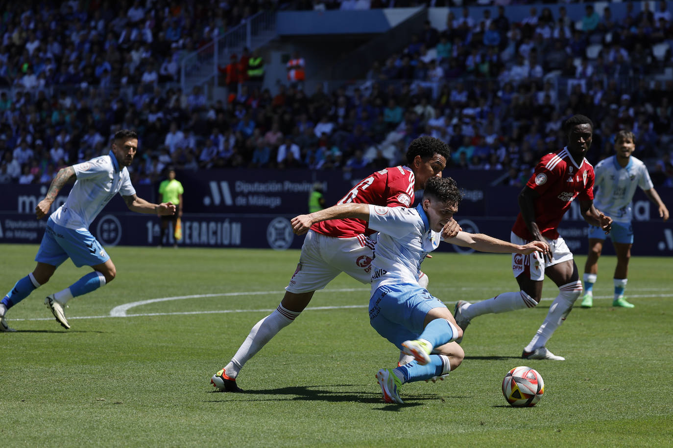 Las mejores fotos del Málaga-Murcia en La Rosaleda