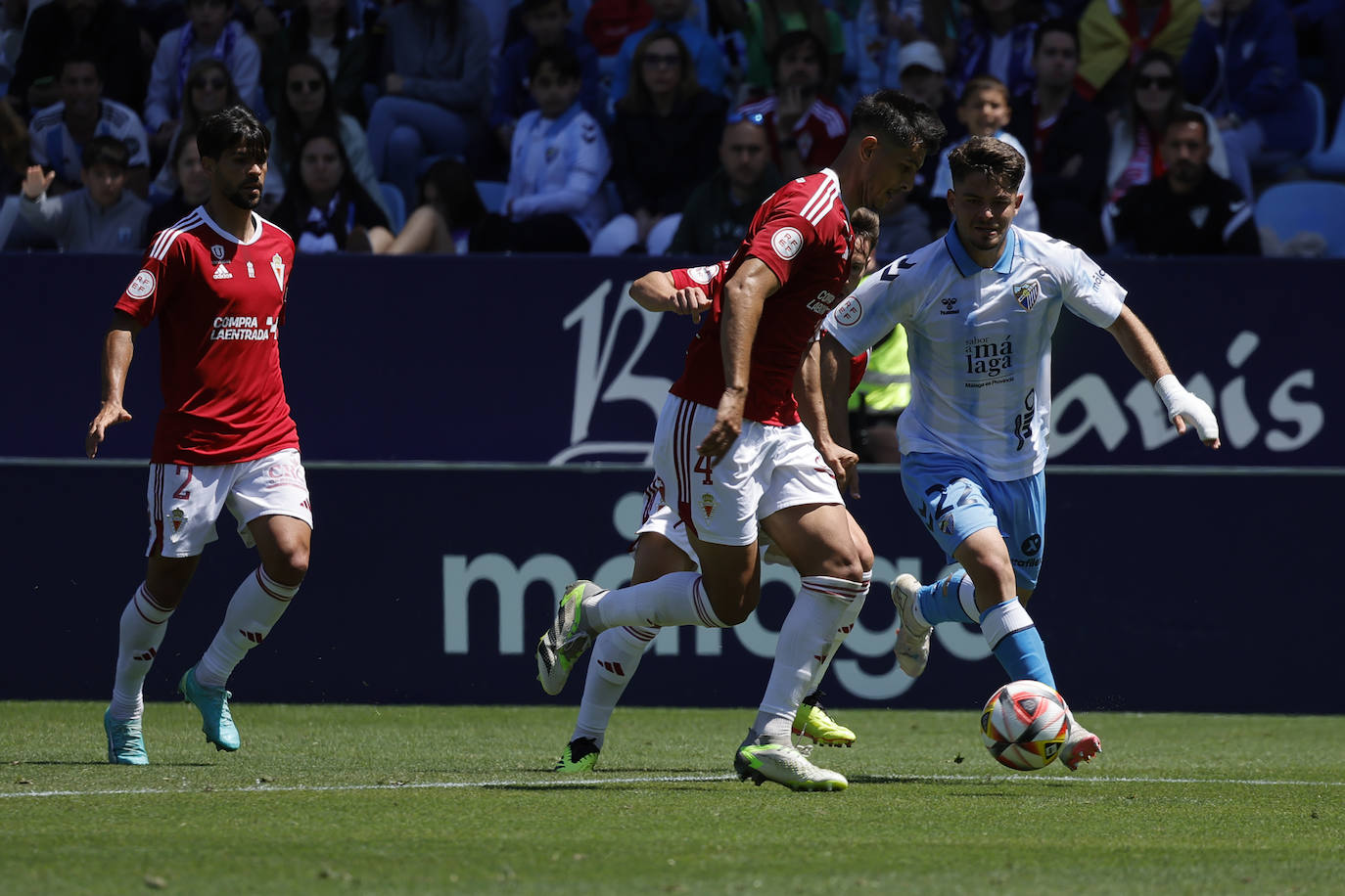 Las mejores fotos del Málaga-Murcia en La Rosaleda