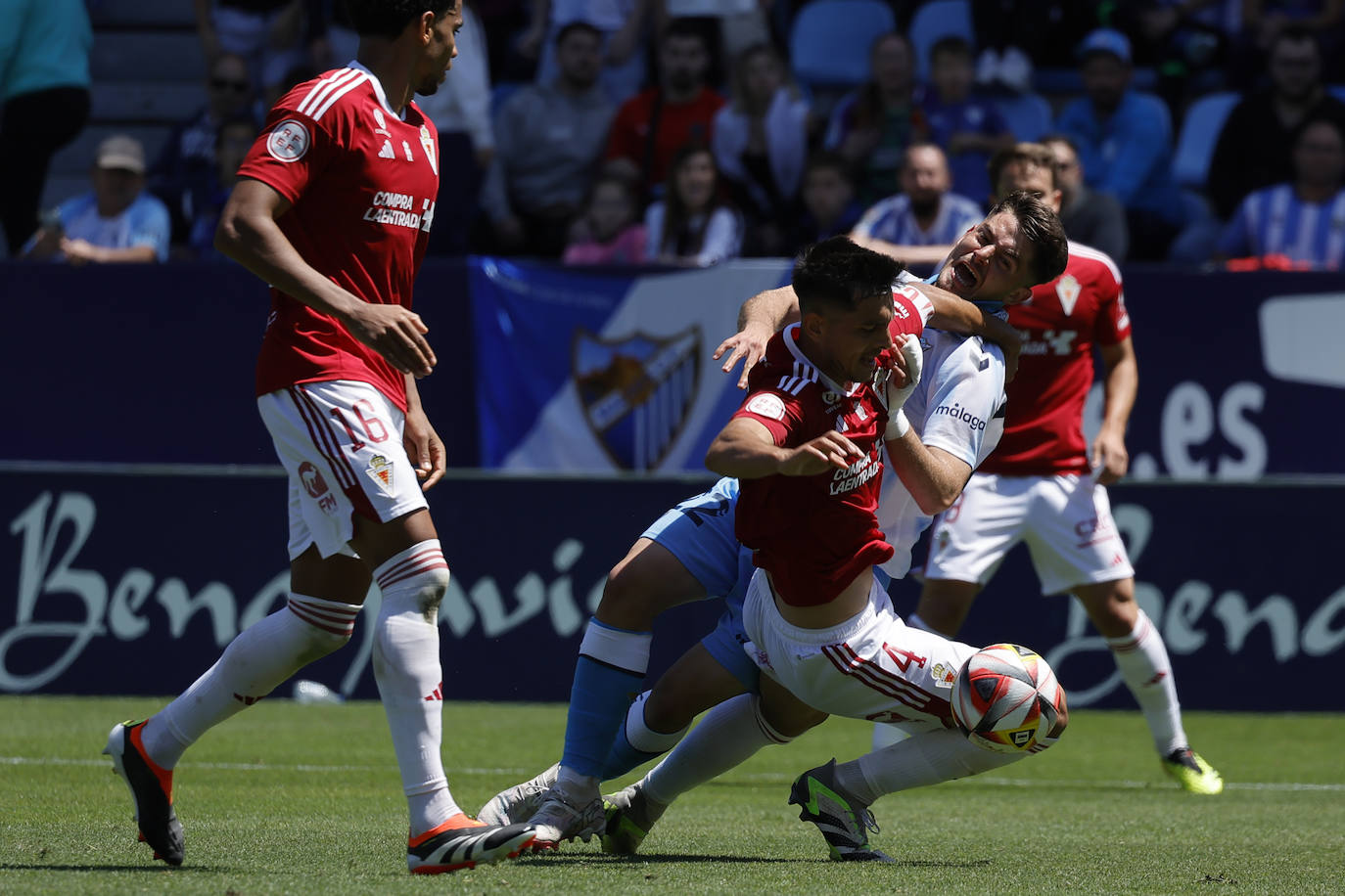 Las mejores fotos del Málaga-Murcia en La Rosaleda