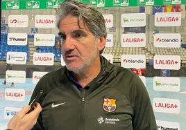El entrenador del Barça, el malagueño Antonio Carlos Ortega.