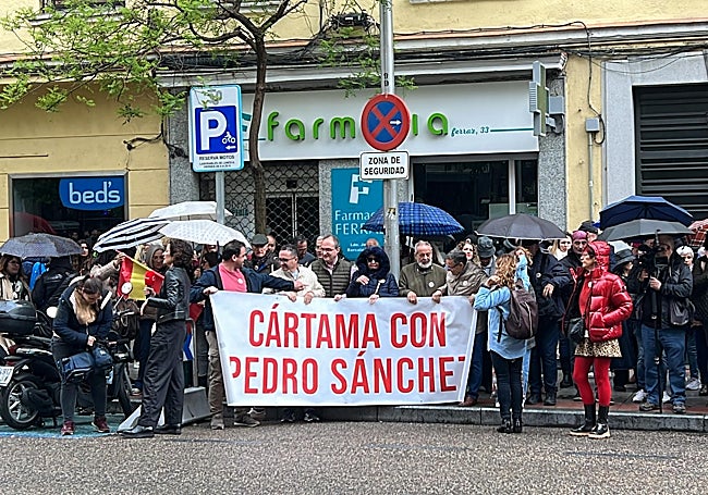 Militantes y simpatizantes de Cártama, este sábado en Madrid.