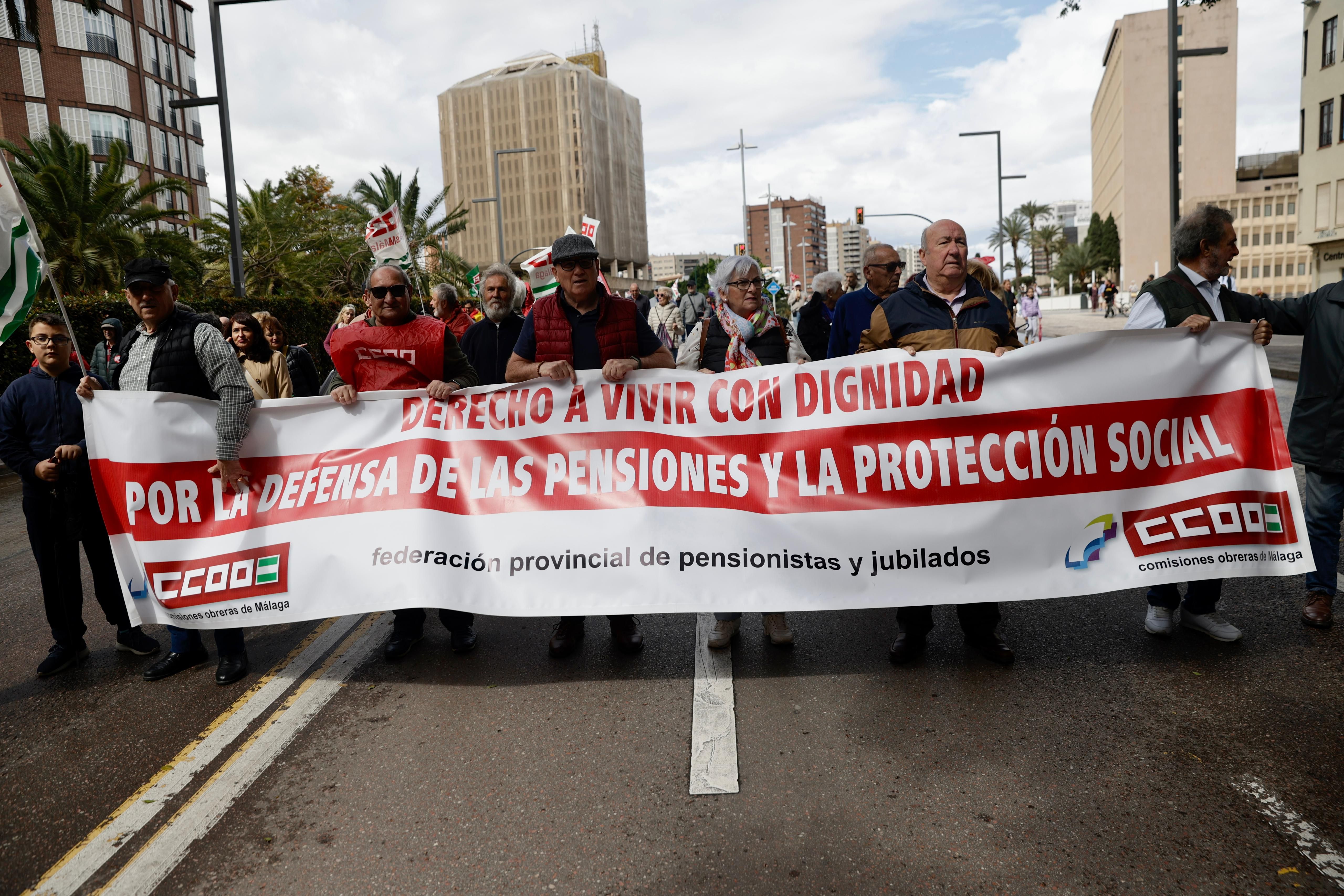 Así ha sido la manifestación del 1 de mayo en Málaga