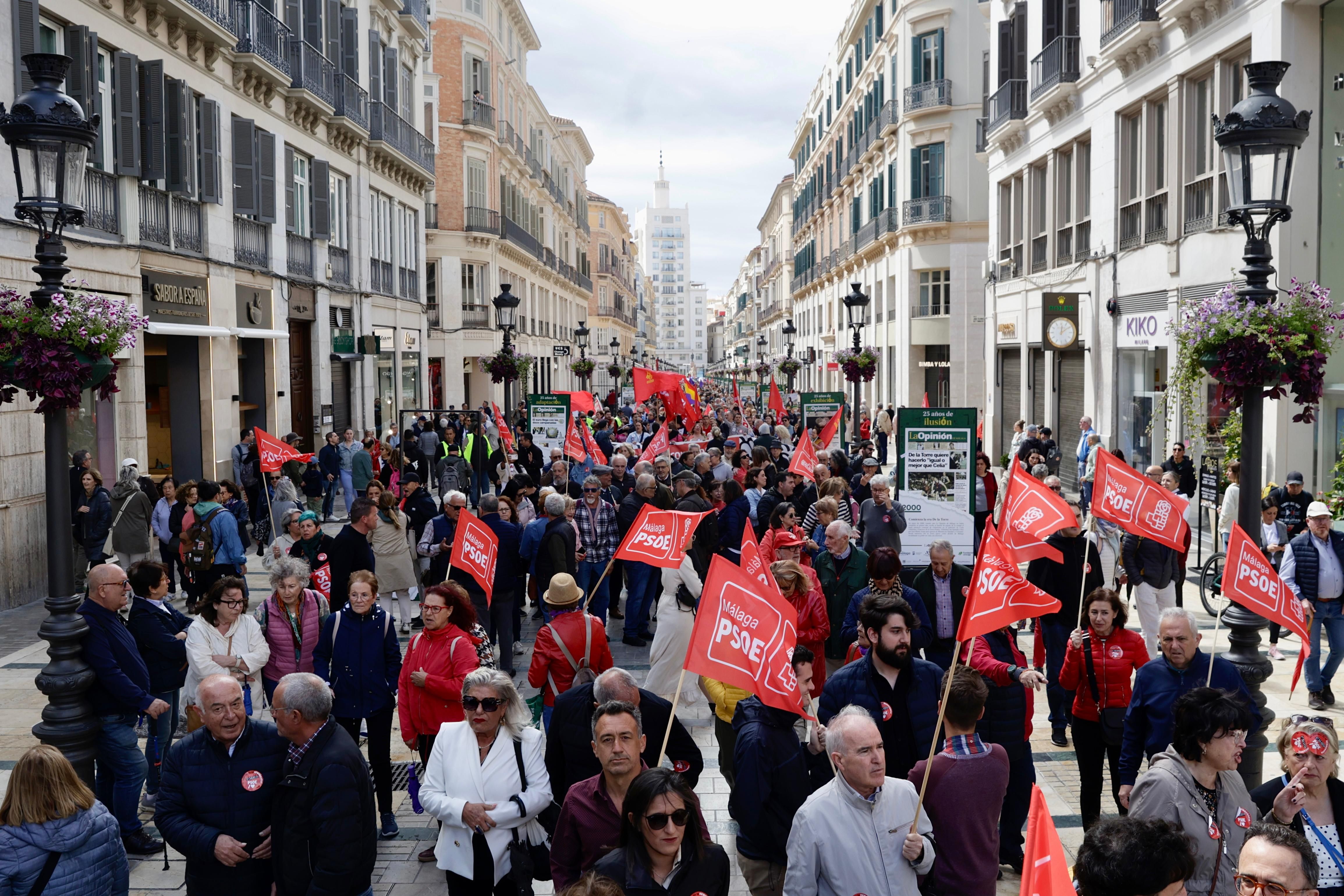 Así ha sido la manifestación del 1 de mayo en Málaga