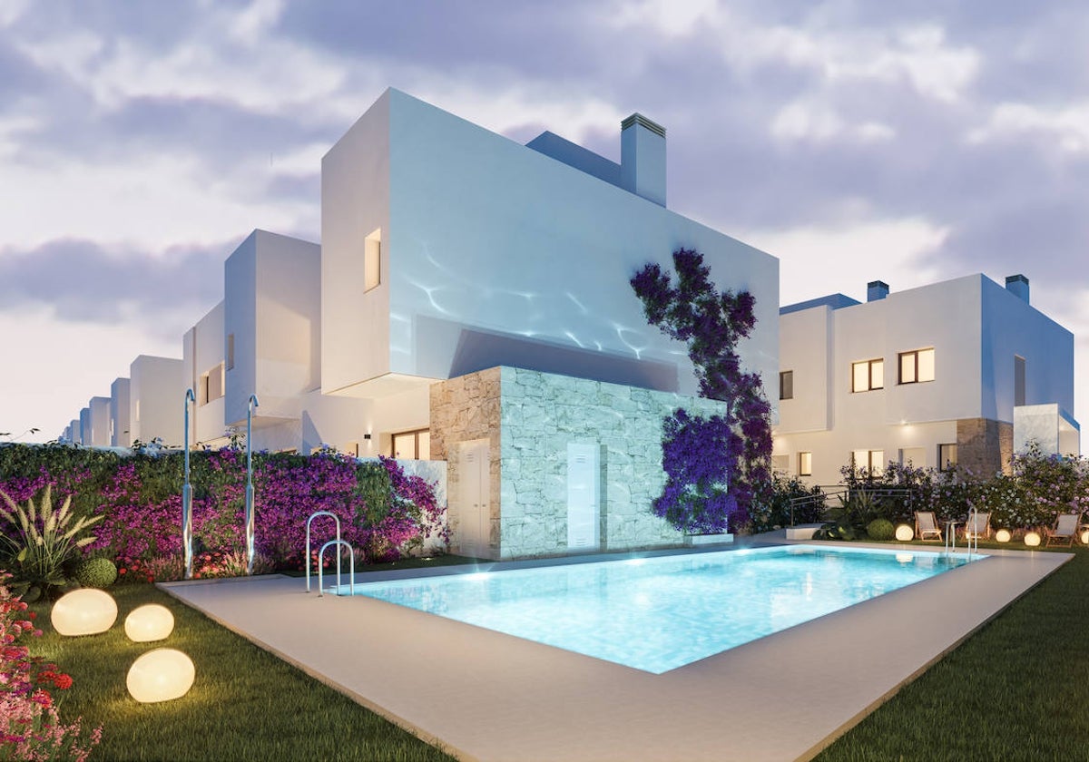 Adosados a 400.000 euros: así avanza un nuevo sector residencial en Churriana