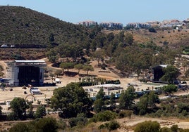 Vista de la parcela municipal donde se celebró durante dos ediciones el Cala Mijas.