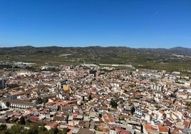 Vista del casco urbano veleño desde La Fortaleza.