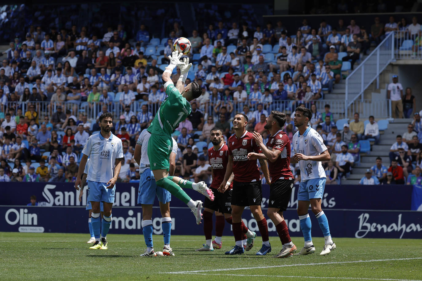 El Málaga-Mérida, en imágenes