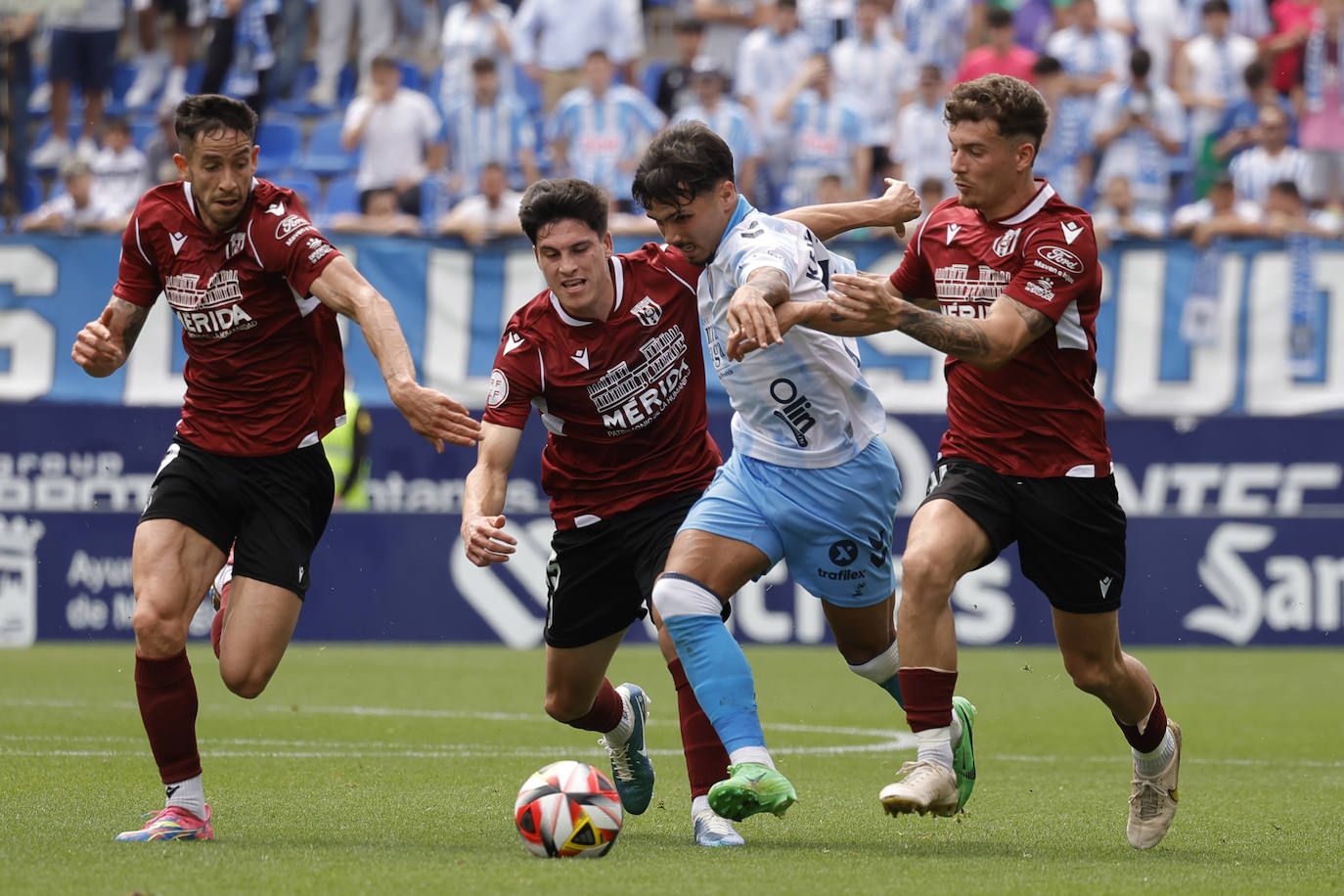 El Málaga-Mérida, en imágenes