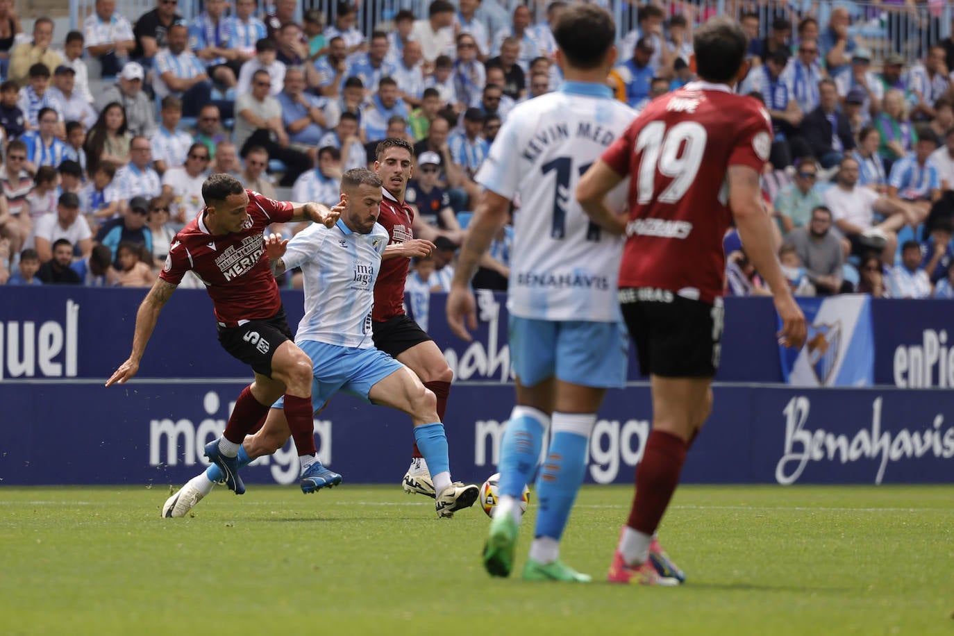 El Málaga-Mérida, en imágenes