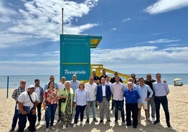 Presentación de la campaña para promocionar las playas de Fuengirola en Chamberí.