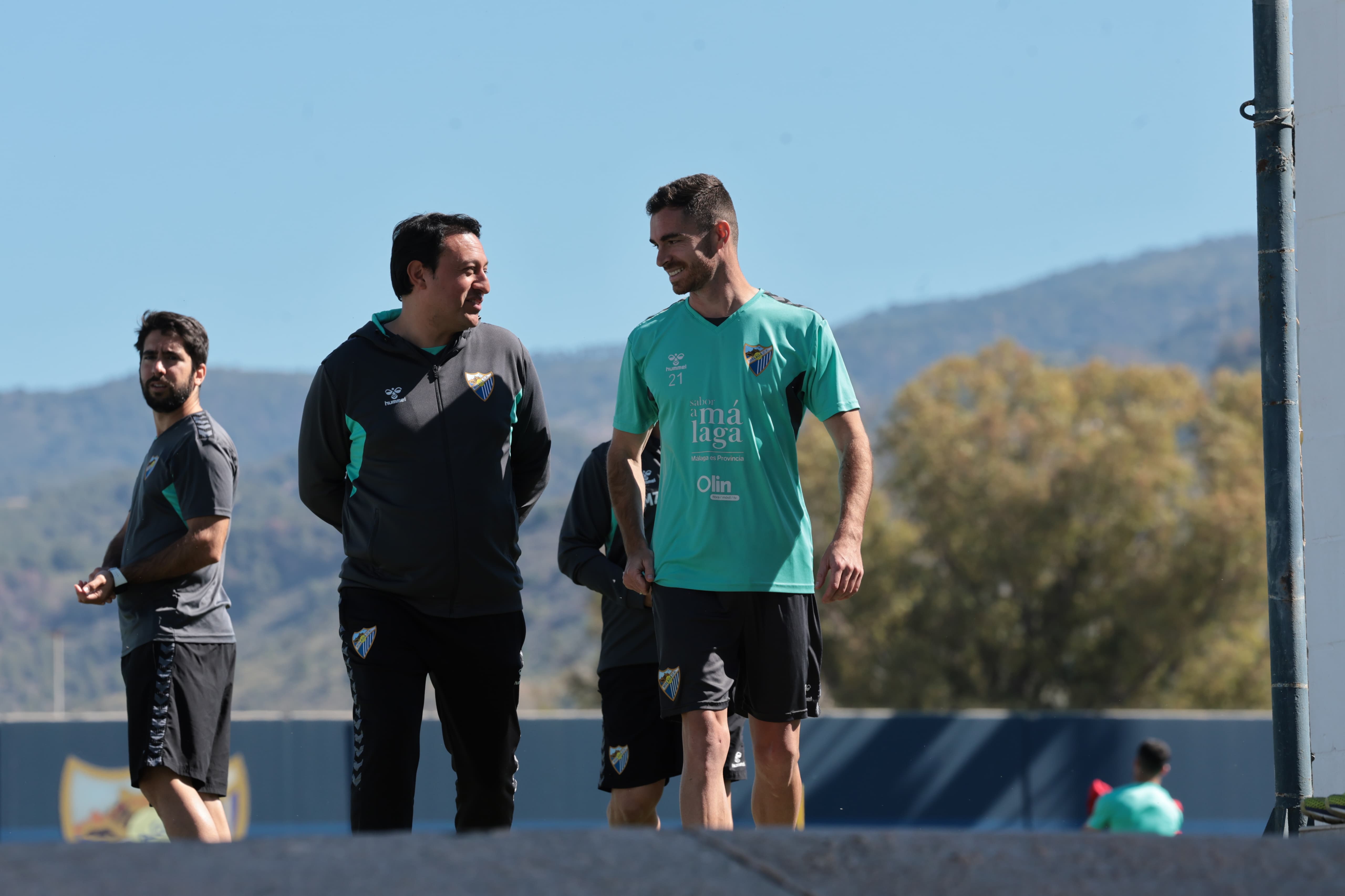 Juan Francisco Roldán, en un entrenamiento junto a Juan Hernández.