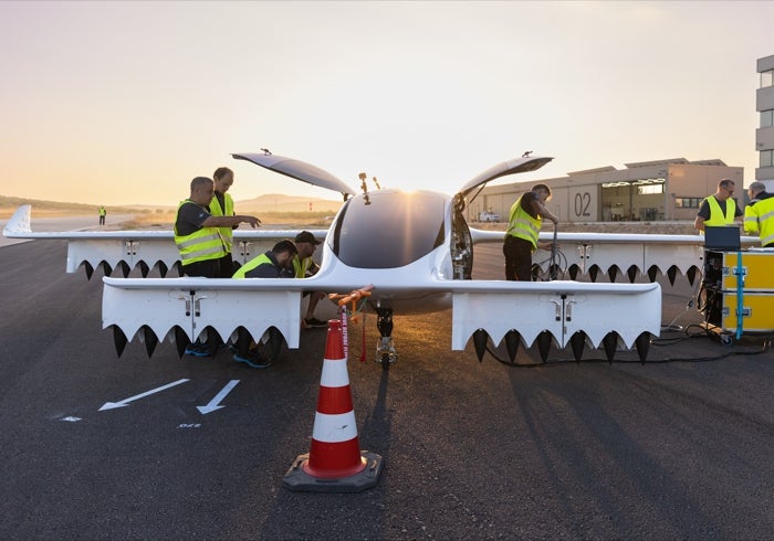 El aeropuerto de Málaga prepara un servicio de taxis aéreos con drones no tripulados