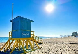 Caseta de playa de Fuengirola.