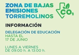 Cartel sobre la campaña informativa.