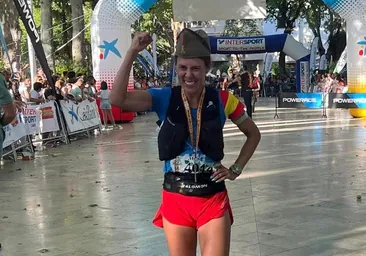 Cristina Palomo, ganadora en marcha de la prueba deportiva de La Legión : «Nunca he hecho 101 kilómetros de carrera y soñaba con ganar»